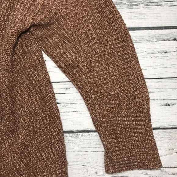 NWT Free People Cardigan Sweater Oversized Brown Knit Jacket Long Sleeve Size S - Picture 9 of 10